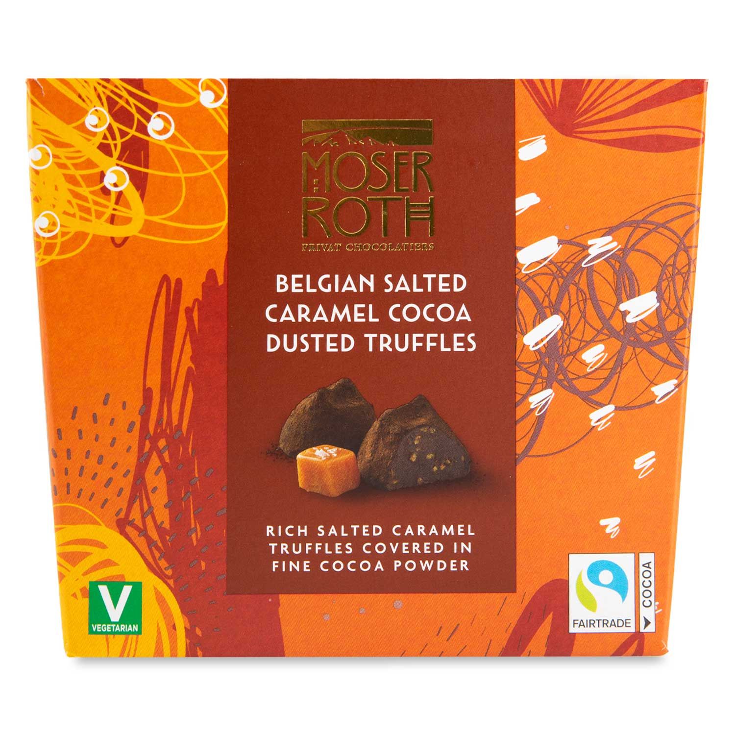 Belgian Salted Caramel Cocoa Dusted Truffles 200g Moser Roth